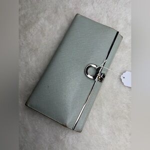 Salvatore Ferragamo long blue wallet